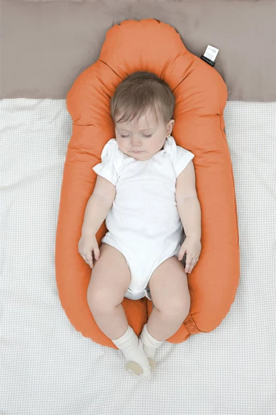 MORDESİGN Moresleep 2'si 1 arada Bebek Sarılma ve Şekillendirme Yastığı, Düz Kafa Yastığı,Pamuklu,Uyku Yastığı - 6