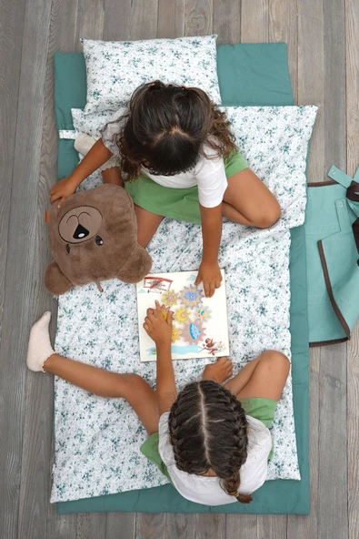 MORDESİGN Peluş Ayı Yastık, Sevimli Ayı Nakışlı Kırlent, Peluş Ayı Oyuncak, Bebek Yastık, Morbear Serisi - 2