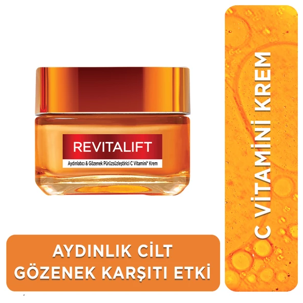 L'Oréal Paris Revitalift Clinical Aydınlatıcı & Gözenek Pürüzsüzleştirici C Vitamini Krem 50 ml