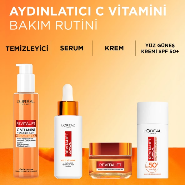 L'Oréal Paris Revitalift Clinical Aydınlatıcı & Gözenek Pürüzsüzleştirici C Vitamini Krem 50 ml - 6