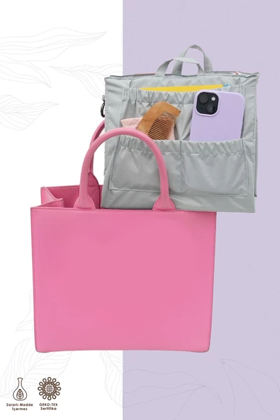 MORDESİGN Bebek Bakım Çanta Organizeri, 9 Cepli Çok Amaçlı Düzenleyici, Bag Organizer Serisi, Small - 3
