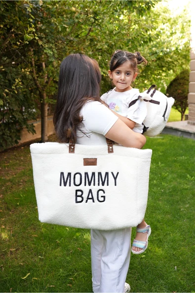 MORDESİGN Mommy Bag, Anne Bebek Bakım Çantası, Cüzdan Hediyeli, XL Büyük Boy, Kadın Çantası, Morteddy Serisi - 6