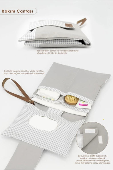 MORDESİGN Yenidoğan Bebek Bakım Çeyiz Seti Bebek Hediyesi, Anne Bebek Organizer, Bebek Hediye Kutusu - 4