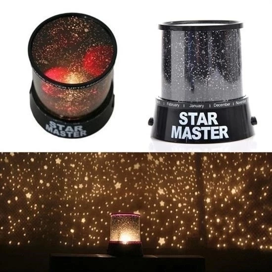 Star Master Pilli Gökyüzü Projeksiyonlu Led Renkli Yıldızlı Tavan Işık Yansıtma Gece Lambası - 7