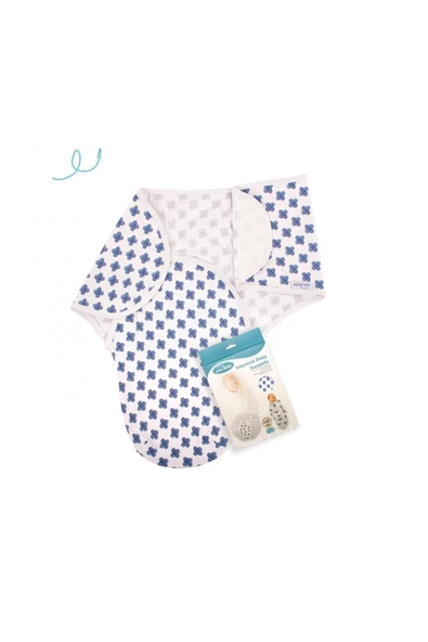 SEVİ BEBE Mommyslab Mağaza 0 -3 Ay Desenli Yeni Sezon Kundak %100 Pamuk - Yeni - 4