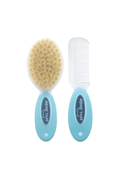 SEVİ BEBE Naturel Fırça Tarak +bebek Tırnak Bakım Seti - 5