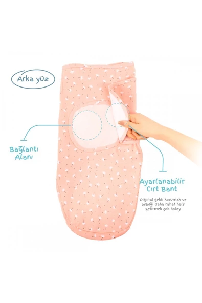 SEVİ BEBE 0 -3 Ay Desenli Yeni Sezon Kundak Pamuk  Yeni - 7