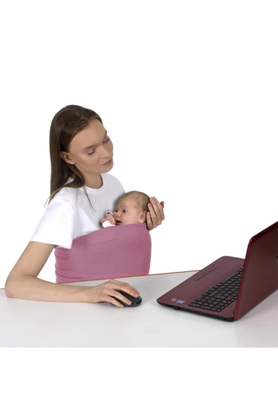 SEVİ BEBE Anne Sıcaklığı Sling Art-573 Pembe - 3