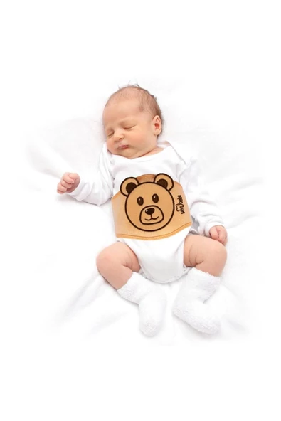 SEVİ BEBE Gaz Giderici Kiraz Çekirdekli Bebek Bel Bandı 6855 - 3