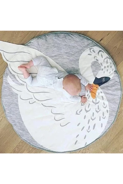 JUSSO 3 Boyutlu Dokunuş Safari Hayvanlar Oyun Halısı 115*115 cm - 2