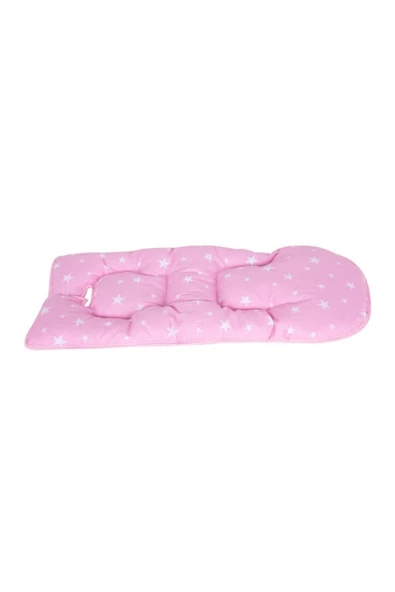 SEVİ BEBE Mama Sandalyesi Minderi - Pembe Yıldız - 3