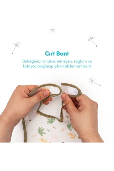 SEVİ BEBE Küçük Eva Önlük Uçuşan Yapraklar - 5