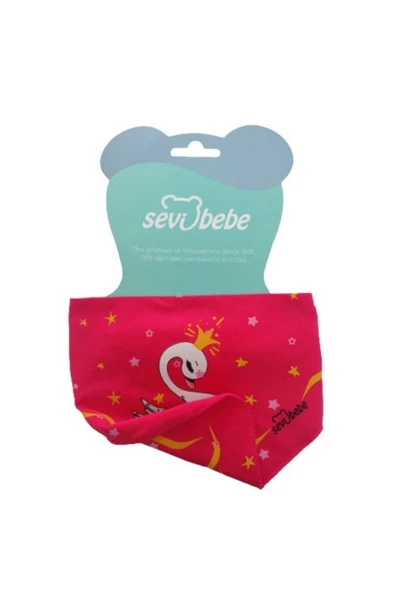 SEVİ BEBE Fular Önlük Pembe Kuğu - 2