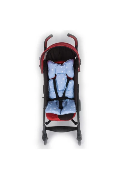 SEVİ BEBE Mavi Yıldız Puset Ve Oto Koltuğu Minderi Art-8376 - 3