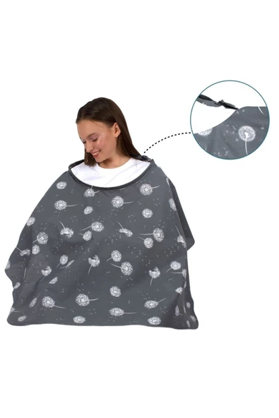 SEVİ BEBE Tokalı Emzirme Örtüsü Art-6372 Uç Uç Desen - 2