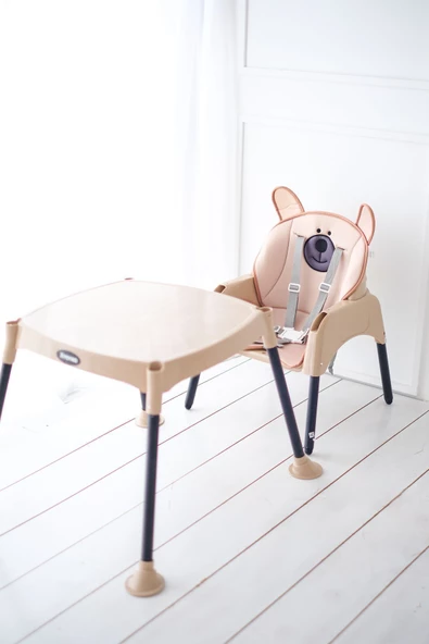 Jusso Bear 3 in 1 Portatif Mama Sandalyesi - Resim 2