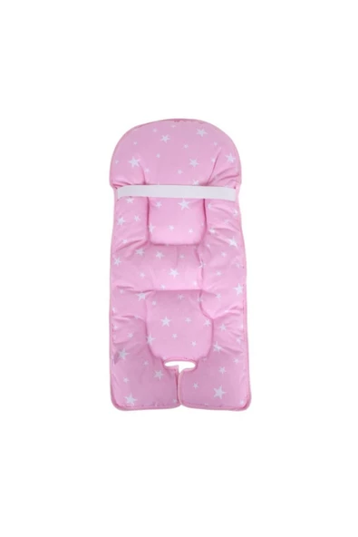 SEVİ BEBE Mama Sandalyesi Minderi - Pembe Yıldız - 2