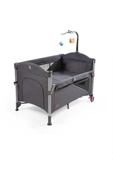 BABY2GO Camellia Anne Yanı Oyun Parkı 70x110 Cm Siyah - 3