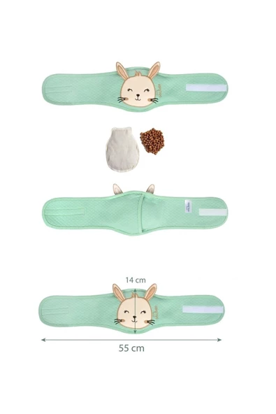 Sevi Bebe Gaz Giderici Kiraz Çekirdekli Patik+gaz Giderici Kiraz Çekirdekli Bebek Bel Bandı Set - 3