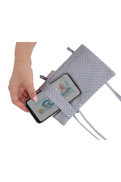 BABYJEM Araç Içi Telefon Askılığı Gri Puanlı - 5