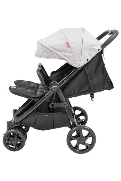 BABY2GO California Ikiz Bebek Arabası Siyah - 3