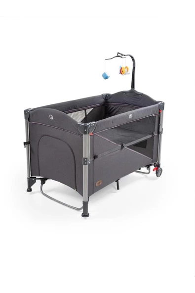 BABY2GO Camellia Anne Yanı Oyun Parkı 70x110 Cm Siyah - 5