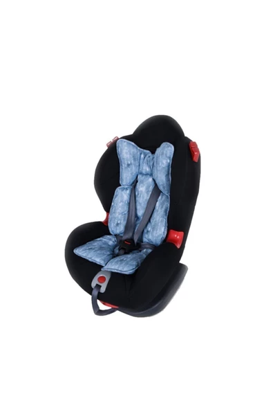 SEVİ BEBE Gri Kot Desen Puset ve Oto Koltuğu Minderi - 2