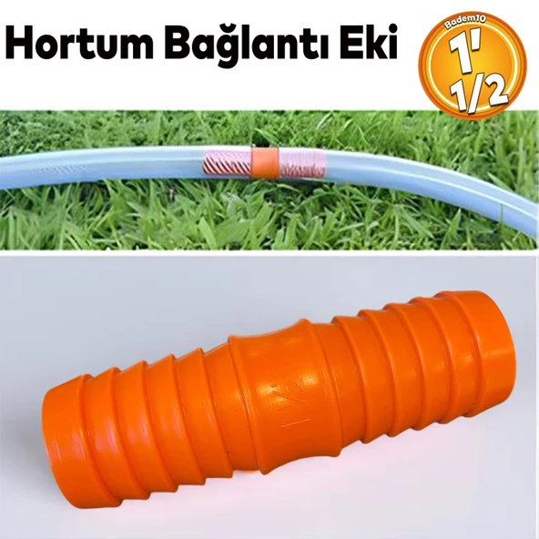 Hortum Bağlantı Aparatı Eki 1" 1/2 Bahçe Hortum Ucu Plastik Adaptörü