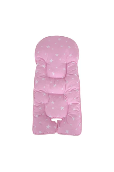 SEVİ BEBE Mama Sandalyesi Minderi - Pembe Yıldız