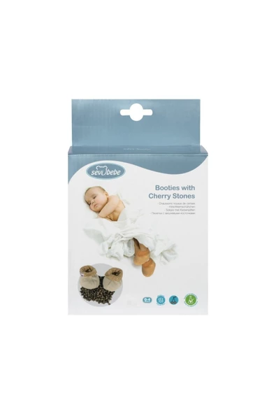 Sevi Bebe Mint Yeşil Kiraz Çekirdekli Patik - 3