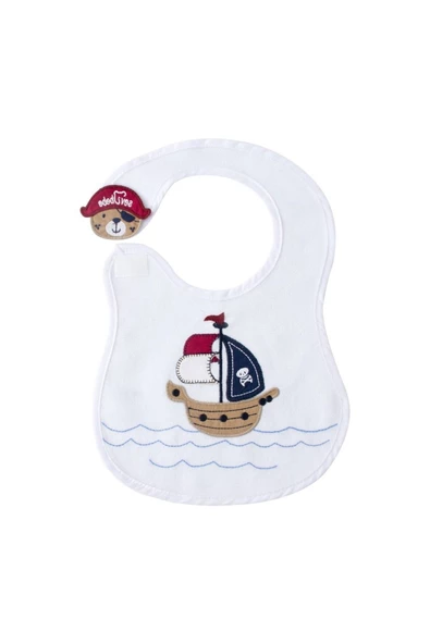 SEVİ BEBE Yandan Cırtlı Mama Önlüğü Art-71 Korsan