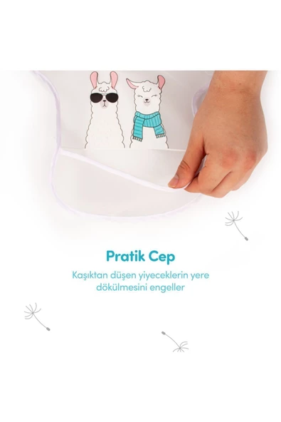 SEVİ BEBE Cepli Eva Önlük Kuzu - 3