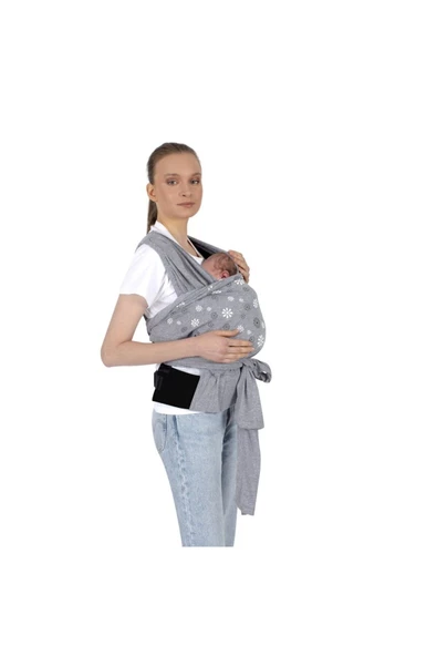 SEVİ BEBE Destekli Giymeli Sling ART-571 Gri