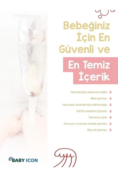 BABY İCON Parfümsüz Doğal Çilek Kokulu Sıvı Sabun 200 ml - 2