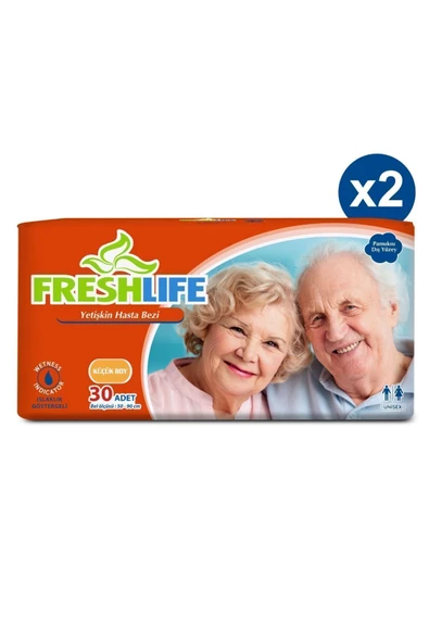 Freshlife Belbantlı Küçük Boy S 30'lu 2 Adet Hasta Bezi - Resim 2