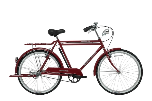Bisan Roadstar GL Tel Fren 26 Jant Şehir Hizmet Bisikleti Bordo 58 Kadro