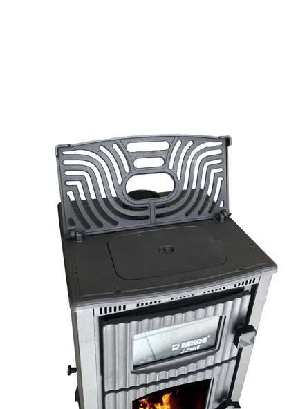 Rekor Lima Döküm Yanma Hazneli Şömine 6 Parça Boru Hediyeli - 3