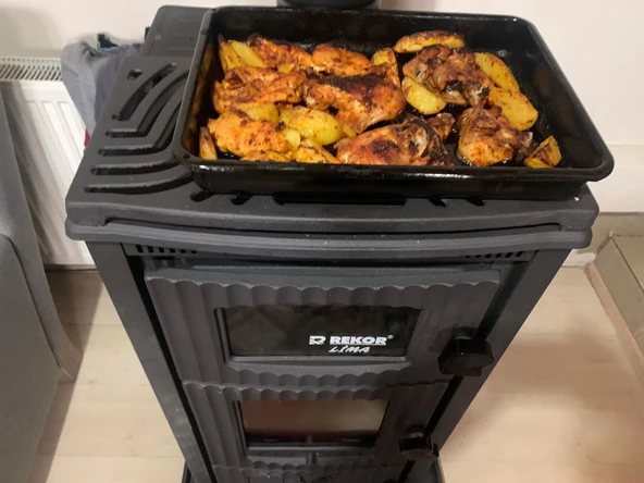 Rekor Lima Döküm Yanma Hazneli Şömine 6 Parça Boru Hediyeli - 6