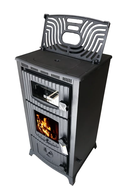 Rekor Lima Tuğlalı Kuzineli Döküm Şömine 6 Parça Boru Hediyeli - 4