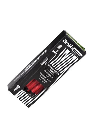 Office Simo Color Mekanik Uçlu Versatil Kalem 0.5 Mm Kırmızı 12'li Kutu - 2