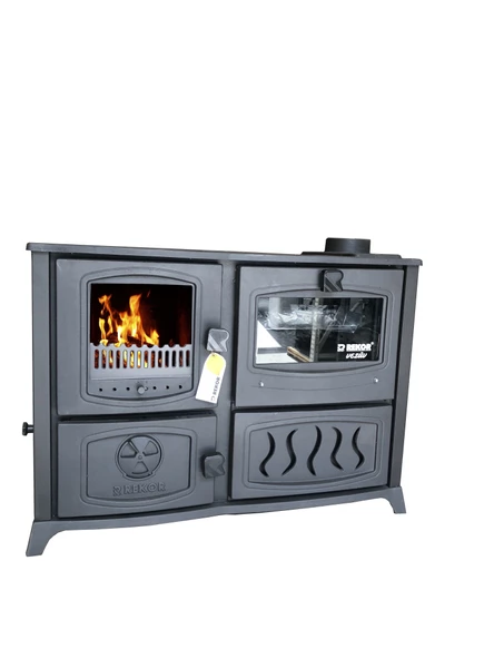 Rekor Vezüv Maşinga Kuzineli Döküm Şömine 6 Parça Boru Hediyeli - 3