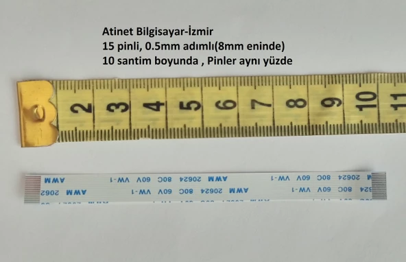 Awm 20624 80C 60V Vw-1 Flex Kablo 15 Pin 10Cm 15-0.5-10A - Resim 2