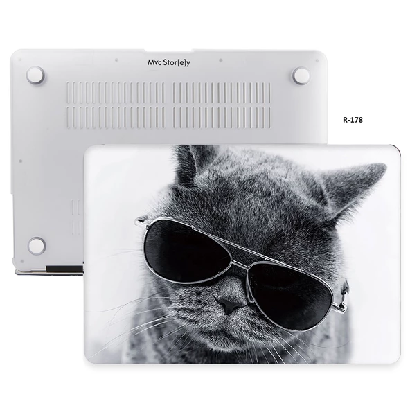 Macbook Pro Kılıf 15 inç Cat01NL (Touchbarlı 15" Pro) A1707 A1990 ile Uyumlu - 6
