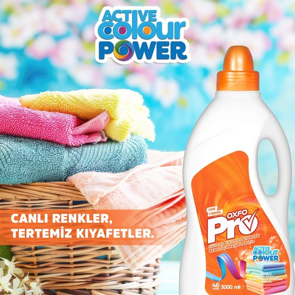 Sıvı Çamaşır Deterjanı Renkliler İçin Canlı Ve Solmayan Renkler 3000ml 46 Yıkama - 2