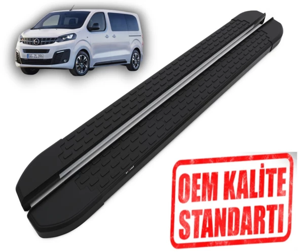 ZAFİRA LİFE * KISA ŞASE * 2019 2020 2021 2022 2023 2024 ARACA ÖZEL NEVADA SİYAH YAN BASAMAK ürün görseli 1