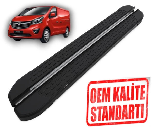 VIVARO * KISA ŞASE * 2017 2018 2019 2020 2021 2022 2023 2024 ARACA ÖZEL NEVADA SİYAH YAN BASAMAK ürün görseli 1