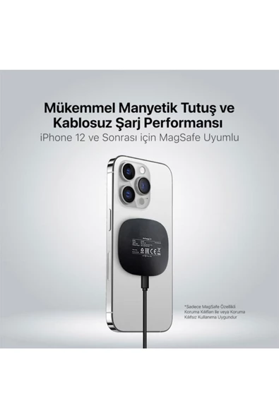 M MagSafe Özellikli Kablosuz Hızlı Şarj Aleti