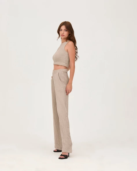 Müslim Pantolon Crop Takım Yeşil - 3