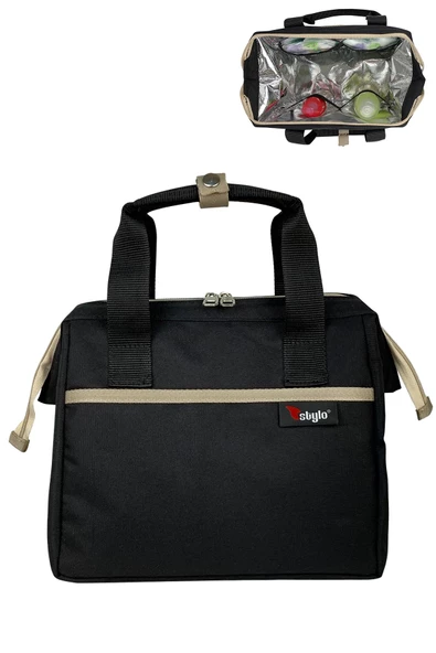 Stylo Beach Bag Termos Çanta - Siyah - 2