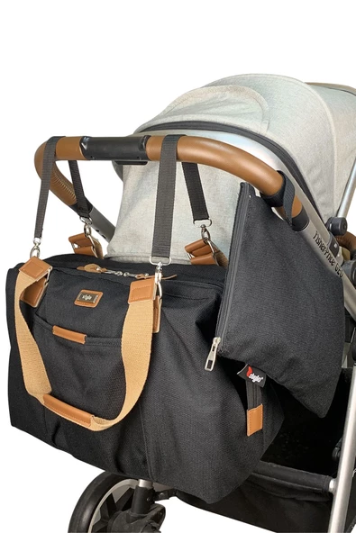 Stylo Venedik Anne Bebek Bakım Kadın Çantası - Siyah - 3